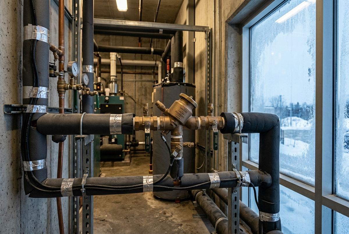 Commercial Plumbing Freeze Protection: Backflow, Piping & Drains Before Winter Hits