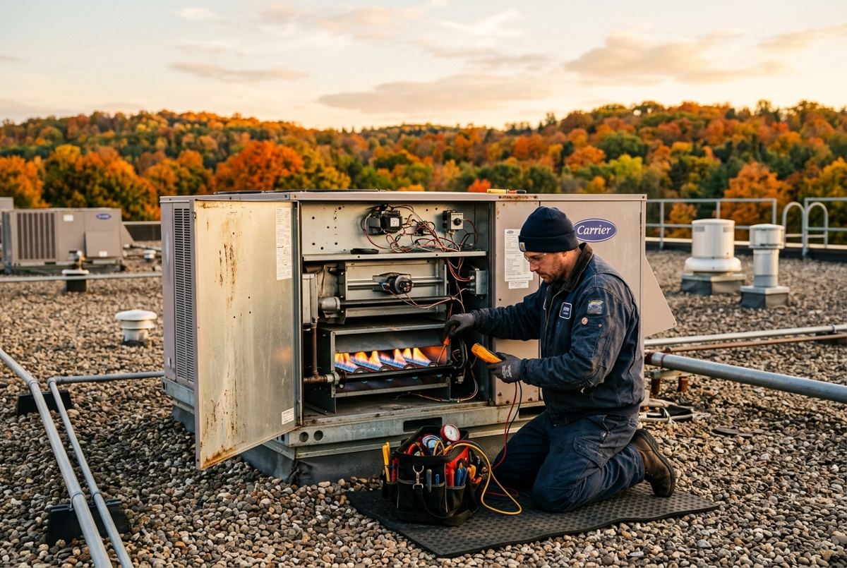 Commercial Furnace & Rooftop Unit Fall Tune-Up Checklist for Wisconsin Facilities